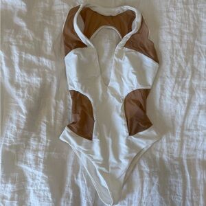 Naomi Besson Kore White Sand Swimsuit